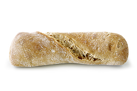 Ciabatta gezwirbelt natur